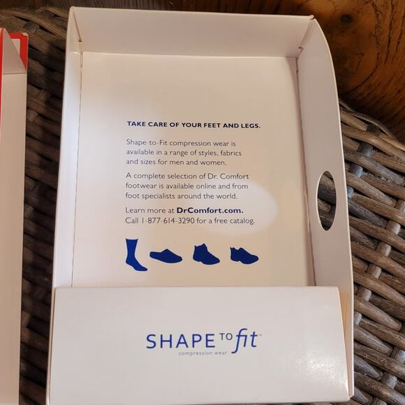 NIB Dr Comfort Shape To Fit Compression Socks Womens XL Nude Sheer 15-20 mmHg - Picture 6 of 9